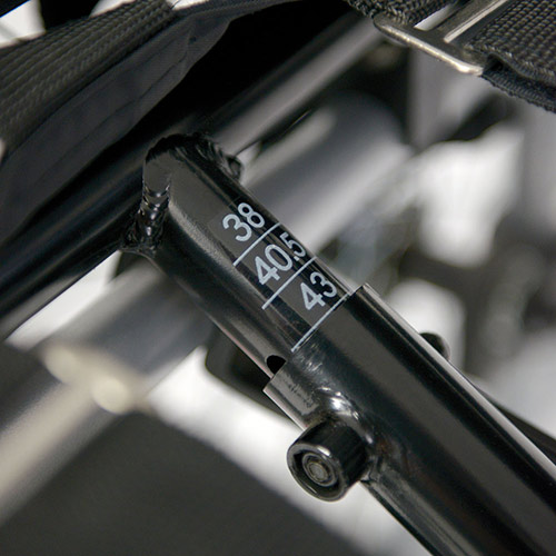 VARIOXX<sup>2</sup> Leichtgewichtrollstuhl - Präzisionsskala